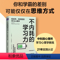 [正版]不内耗的学习力低成本高效能的学习心理学 学习方法学霸考试脑科学费曼学习法极简家教书籍