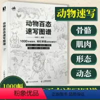 [正版]动物百态速写图谱 速写书速写临摹范本动物速写描摹本新手自学教程素描线描动物插画速写临摹图集线稿临摹画册美术技法