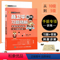 [正版]聂卫平围棋习题精解 手筋专项训练 从10级到5级 围棋手筋吃子对杀连接分断和实战技巧专项习题集 少儿童围棋入门