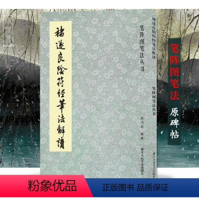 [正版]褚遂良隂符经笔法解读 大字阴符经高清原碑帖+技法教程 历代碑帖精粹碑帖 楷书习字帖法帖临摹笔阵图笔法丛书褚体楷
