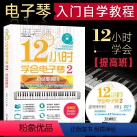 [正版] 12小时学会电子琴2 进级提高班 简易钢琴电子琴教程 电子琴演奏进级视频教程自学攻略 电子琴初学者入门零基础