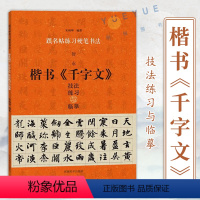 [正版]智永楷书千字文技法练习与临摹 钢笔硬笔书法楷书技法教程笔画偏旁间架结构 跟名帖练习硬笔书法 初学入门练字帖 河