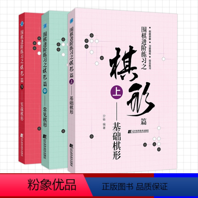 [正版]围棋进阶练习之棋形篇 上中下全套3册 基础棋形+常见棋形+实战棋形 沙砾围棋入门书籍围棋书籍大全围棋书少儿儿童