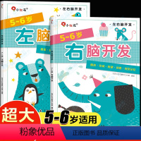[正版]邦臣小红花左右脑开发书5-6岁思维逻辑训练书儿童专注力全脑开发大脑左脑右脑开发书籍智力大开发脑力五六岁大班幼儿