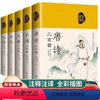 [正版]全套5册 论语国学经典唐诗三百首宋词元曲300首诗经全集精装原文注释赏析译文中国古诗词鉴赏辞典大全书籍词全注全