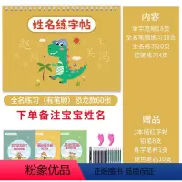 [有姓名笔顺练习]恐龙款60张(备注宝宝姓名) [正版]姓名练字帖名字字帖定制学写字幼儿练字本宝宝启蒙儿童神器学前幼