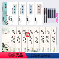 [进阶款-行楷20本]+2笔杆2握10笔芯 [正版]成人练字行楷字帖行书凹槽练字帖成年男生女生字体漂亮钢笔速成硬笔书法练