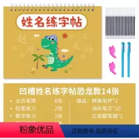 凹槽恐龙款[带笔顺全名练习](备注宝宝姓名) [正版]凹槽名字姓名练字帖定制幼儿园控笔训练入门练字学前班字帖笔画笔顺