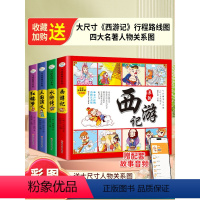 四大名著连环画 [正版]四大名著连环画全套4册注音版西游记三国演义红楼梦水浒传原著小学生版儿童漫画书经典故事书籍四大名著