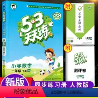 数学 小学一年级 [正版]2024新版53天天练一年级下册数学全套同步训练人教版5+3五三5.3天天练小学试卷课堂一课一