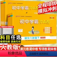 语文·人教版 八年级下 [正版]人教初中学霸冲A卷语文数学英语物理八年级上册试卷测试卷全套初二同步训练真题卷练习册练习题