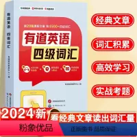 英语四级词汇 [正版]备考2024年6月有道四级英语词汇大学英语四级高频词基础4500词四级真题精讲英语4级考试单词本听