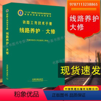 [正版] 铁路工务技术手册 线路养护.大修 技术应用工具书现代铁路工务大修管理施工工艺书籍978711323886