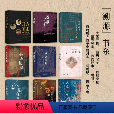 [正版]套装9册:溯源书系 大宋开国+盛唐之子+如朕亲临+盛唐奠基+项羽+沙陀往事+两魏周齐战争中的河东+再造大唐+