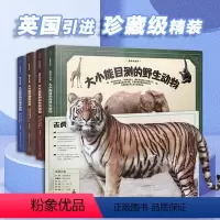 [精装大开典藏级]大小能目测的动物全4册 [正版]大小能目测的动物绘本3–6岁幼儿儿童宝宝书籍阅读动物大百科硬皮侏罗纪恐