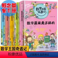 [正版] 数学王国奇遇记概念篇 全5册 时间里有数字陷阱学数学原来是这样的6-12岁儿童数学思维训练 趣味数学故事书数