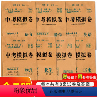 生地[两本套] 湖南省 [正版]湖南四大名校系中考模拟卷语文数学英语物理化学政治历史7本套 长郡雅礼师大一中长沙四大名校