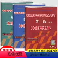 语数英3册 湖南省 [正版]2024新版湖南对口招生考试冲刺模拟卷语文+数学+英语试卷 普通高等学校中职生职高中等职业学