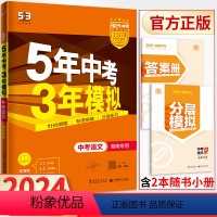 中考语文 湖南省 [正版]2024版五年中考三年模拟中考语文 湖南 五三53初中知识清单基中考础题必刷题库9九年级语文名