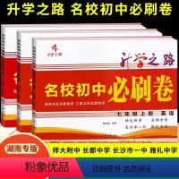 七年级上册 语文+数学+英语 七年级 [正版]2024升学之路名校初中必刷卷七年级上册下册语文数学英语3本初中7年级专项