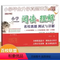 阅读与理解 小学升初中 [正版]2023版小学毕业升学真题详解阅读与理解小学三四五六年级适用 全国通用 百校联盟小学生3