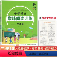 语文 小学三年级 [正版]小学语文巅峰阅读训练三年级 新视野海之星小学生3年级阅读真题精选阅读力强化训练习册阅读理解专项