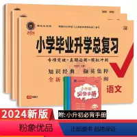 [3本]语数+英PEP 小学升初中 [正版]2024版小学毕业升学总复习语文数学英语湘少版试卷名校招生真题卷小学升初中小