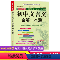 语文 初中通用 [正版]2024版初中文言文全解一本通 初中文言文译注及赏析789七八九年级中考语文文言文阅读理解古诗词