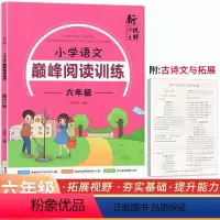 语文 小学六年级 [正版]小学语文巅峰阅读训练六年级 新视野海之星小学生6年级阅读真题精选阅读力强化训练习册阅读理解专项