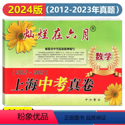 2012-2023年上海中考真卷 数学 初中通用 [正版]2024版 灿烂在六月 上海中考真卷 语文数学英语物理化学 2