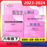 数学堂堂练+单元测试+答案[全3册] 六年级下 [正版]2023-2024学年度 初中数学单元测试六年级下 试卷+双