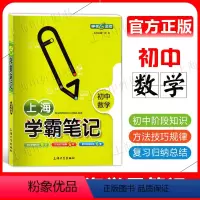 上海初中数学 学霸笔记 初中通用 [正版]钟书金牌 上海学霸笔记初中数学 789年级/七八九年级课前预习课堂辅导课后复习