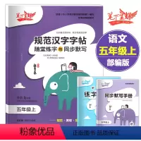 [正版]笔下生辉 小学五年级上册语文 规范汉字字帖随堂练字与同步默写 人教版五年级上册语文写字课课练 5年级上册语文人