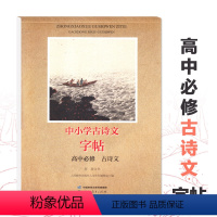 高中必修 古诗文 字帖 高中通用 [正版]中小学古诗文字帖 高中必修古诗文字帖 高中语文写字练习摹写练习规范书写提升训练