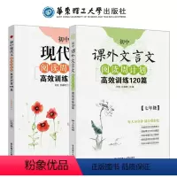 [正版]七年级初中课外现代文阅读周计划高效训练100篇课外文言文120篇 7年级 上下册 初中语文现代文阅读训练 华东