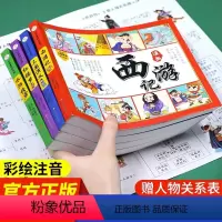 四大名著连环画[耗资百万] [正版]四大名著连环画全套4册 注音版西游记三国演义水浒传红楼梦漫画版儿童绘本小学生版漫画书