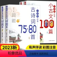 [完整版全4册]必背古诗词+必背小古文 小学通用 [正版]完整版2册小学生必背古诗词75十80首人教版注音版文言文大全一