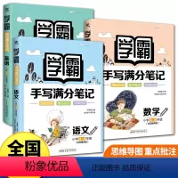 [语数英3册]学霸手写满分笔记 小学通用 [正版]学霸手写满分笔记数学语文英语 小学3456年级通用全套3册单册任选小升