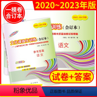 [正版]2023年上海中考语文一模卷 文化课强化训练语文 2020-2023年版领先一步合订本含答案 上海市各区初三期