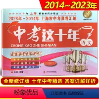 [正版]中考这十年 语文 上海中考十年真题汇编2023-2014上海中考真题卷精编十年中考精选 初三九年级真题卷 上海