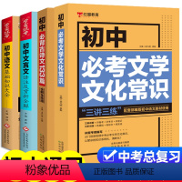 初中语文基础知识手册[4册] 初中通用 [正版]初中文言文译注及赏析初中生课外书籍 古诗文133篇七八九年级文化文学常识