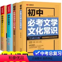 初中语文基础知识手册[4册] 初中通用 [正版]初中文言文译注及赏析初中生课外书籍 古诗文133篇七八九年级文化文学常识