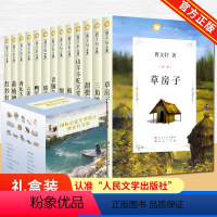 曹文轩经典文集礼盒装14册 [正版]曹课外阅读书籍经典文集全套小学生草房子青铜葵花原著完