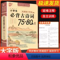 必背古诗词75+80首 小学通用 [正版]2023新版优++小升初文言文阅读真题精小学生必背古诗词75+80篇练三3四4