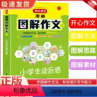 小学生读后感 小学通用 [正版]漫画图解作文法小学生满分作文想象作文应用文读后感好词好句好段获奖分类三四五六年级同步作文