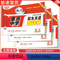 [语文+数学+英语]招生真题超详解 小学升初中 [正版]2024小白鸥星空小升初真题卷数学语文英语毕业分班真题卷重点中学