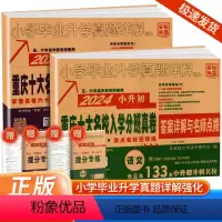 [语文+数学]入学分班真劵[全2册] 小学升初中 [正版]2024新重庆小升初真题卷重点十大名校招生真卷语文数学人教版小