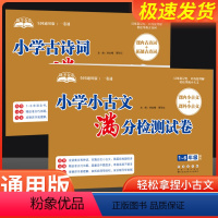 小学古诗词+小古文[大字护眼版] 小学通用 [正版]小升初小学古诗词专项训练书三四五六年级语文模拟卷子小古文满分检测试卷