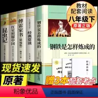 [完整版 5册]钢铁+经典+傅雷+红星照耀中国+昆虫记 [正版]经典常谈朱自清 钢铁是怎样炼成的和傅雷家书 原著完整版八