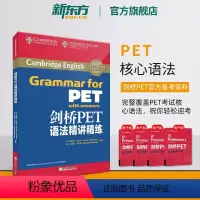 [正版]新东方剑桥PET语法精讲精练 通用五级 pet备考资料英语入门证书考试 语法词汇模考书籍 英语 对应朗思A2